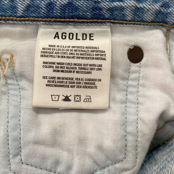 AGOLDE Riley button fly Jeans sz 27 - Picture 6 of 7